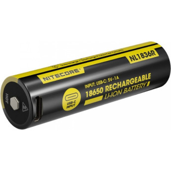 Аккумулятор NITECORE NL1836R USB-C 18650 3.6v 3600mA (12.96Wh)